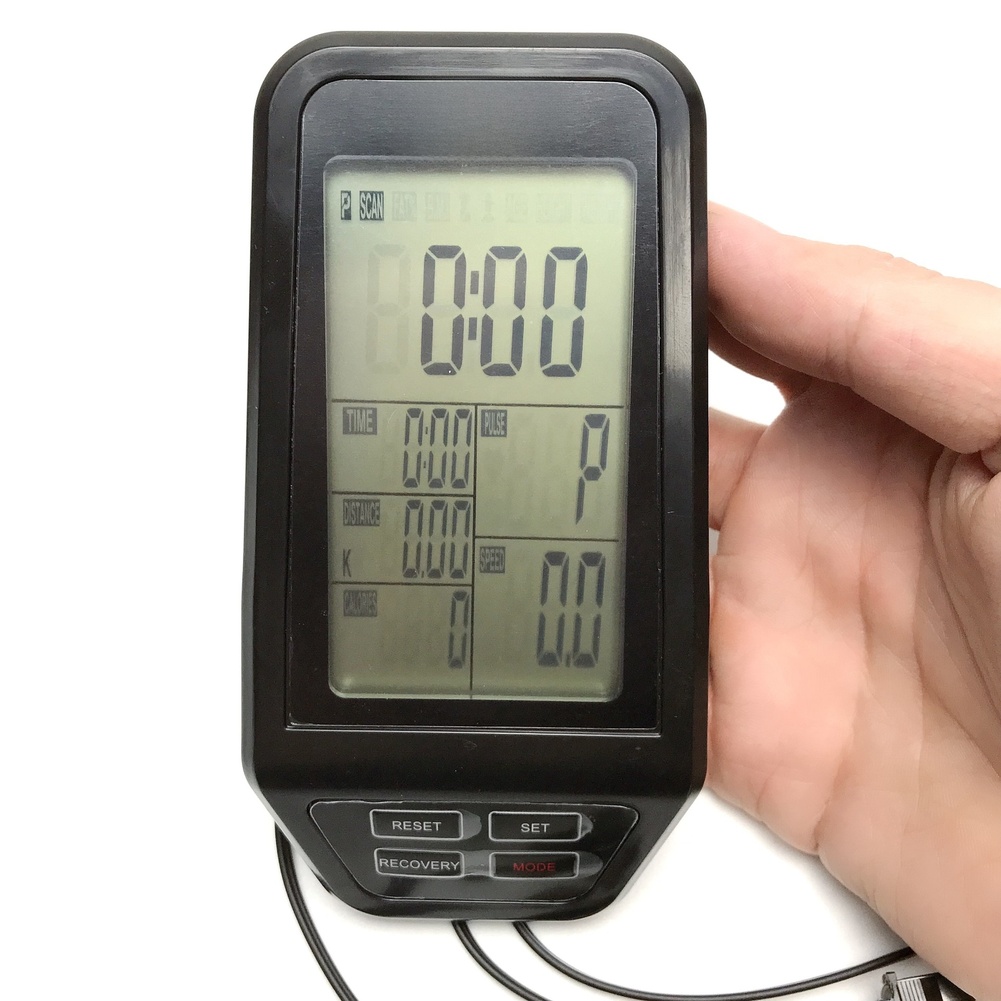 Sports Equipment Companies - Schwarzer Computer-Bildschirm für Heimtrainer, Anzeige von
