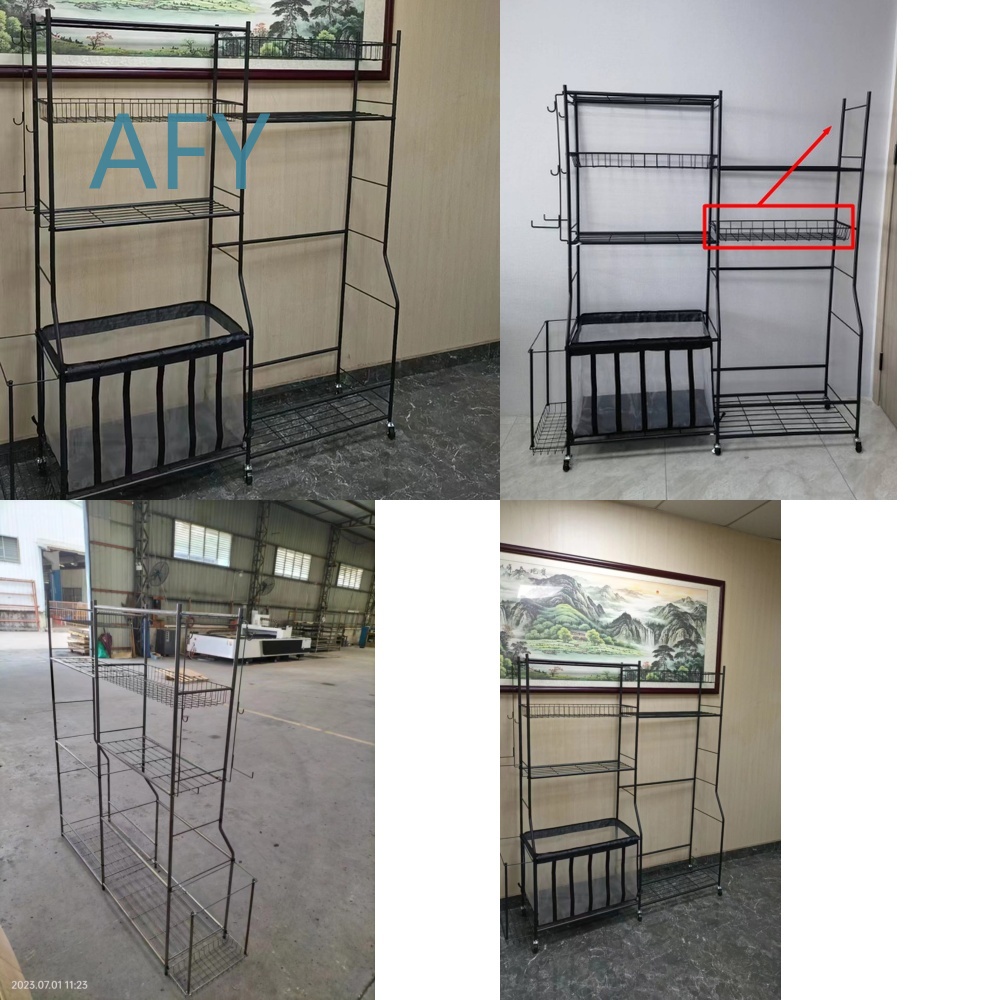 Sports Equipment Garage Organizer - Golfball-Aufbewahrungsregal für Tragbare Sportausrüstung Verstellbares Rollregal