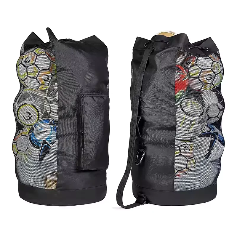 Xl Sports Equipment Bag - Robuste XL Fußball-Netztasche mit Verstellbarem Schultergurt,