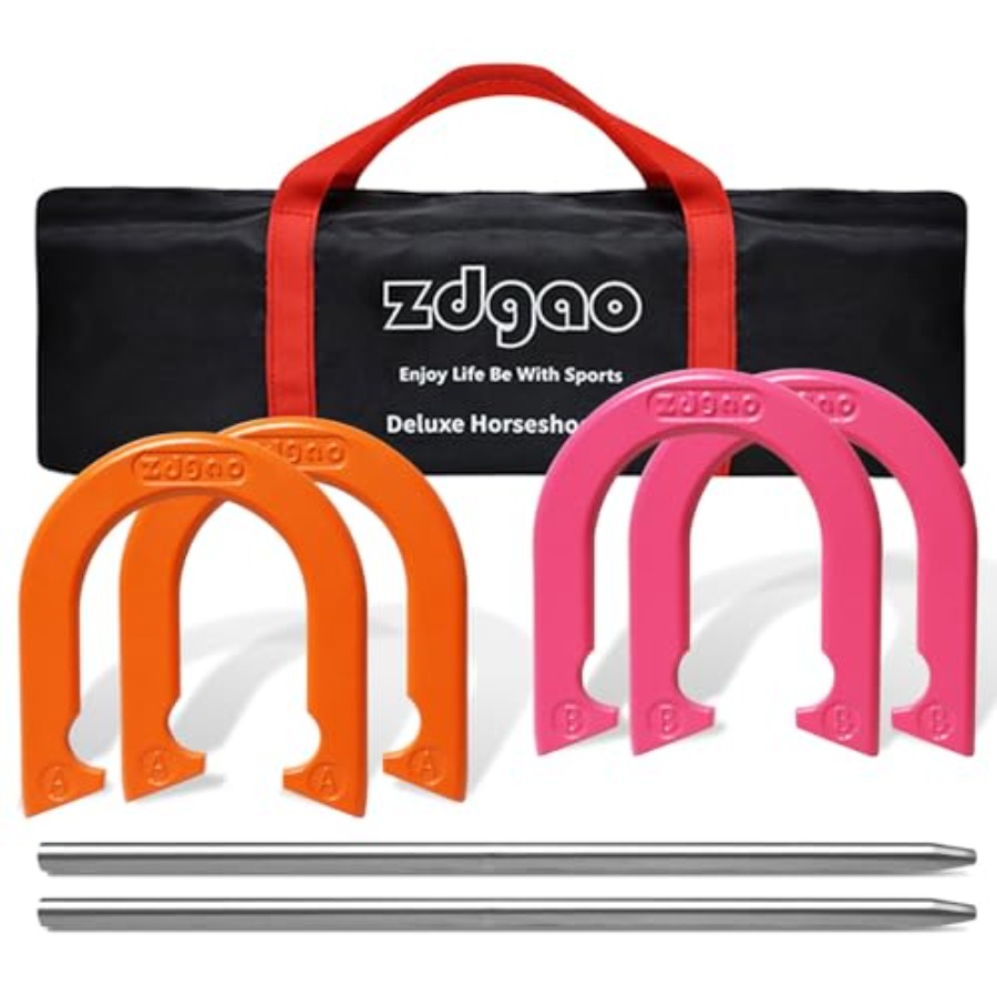 Horseshoe Game Set - Outdoor-Spielset für Garten und Strand: Hufeisen