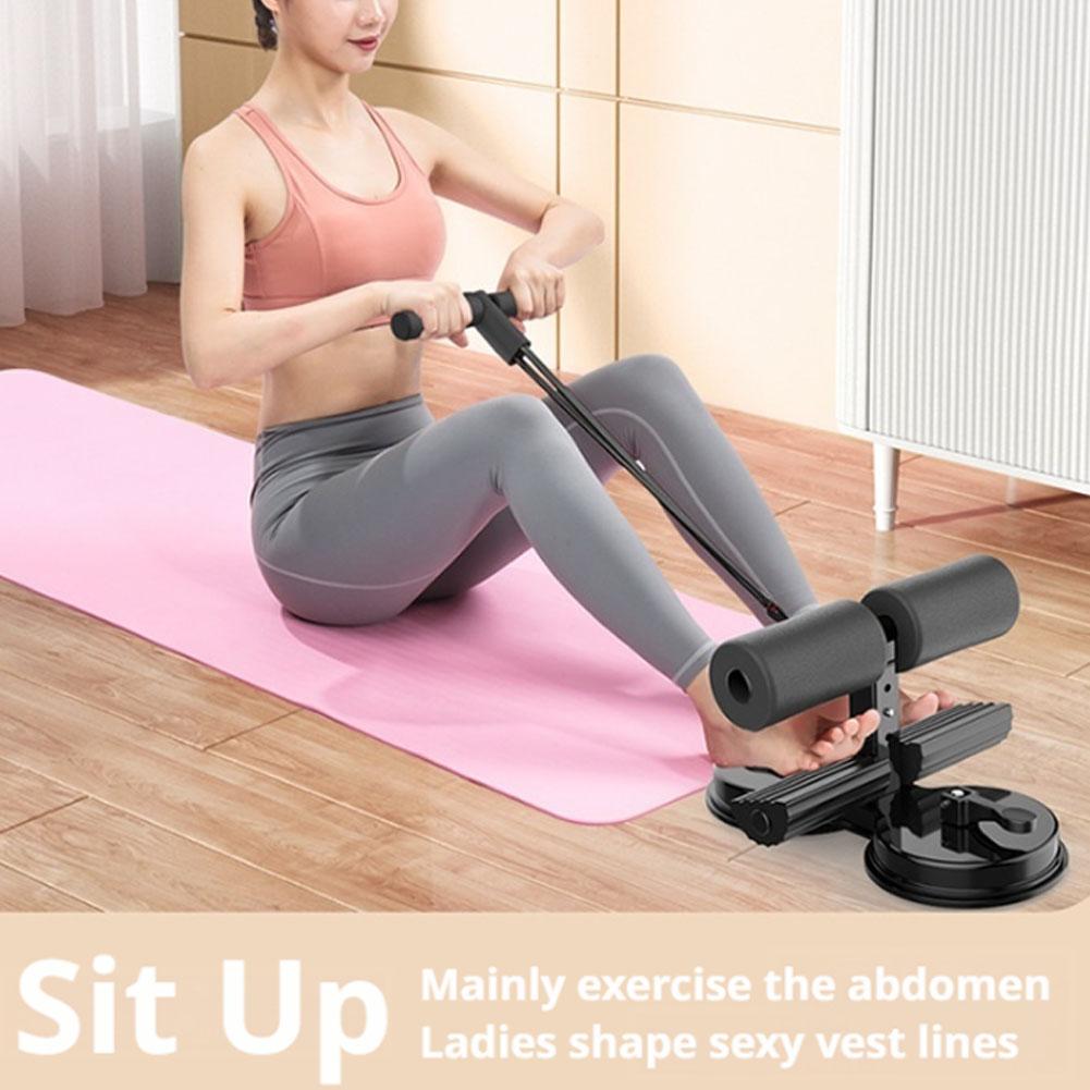 Sports Equipment Near Me - Doppel-Saugnapf Sit-Up-Hilfegerät mit Zugseil Bauchmuskeltrainer Fitnessgerät