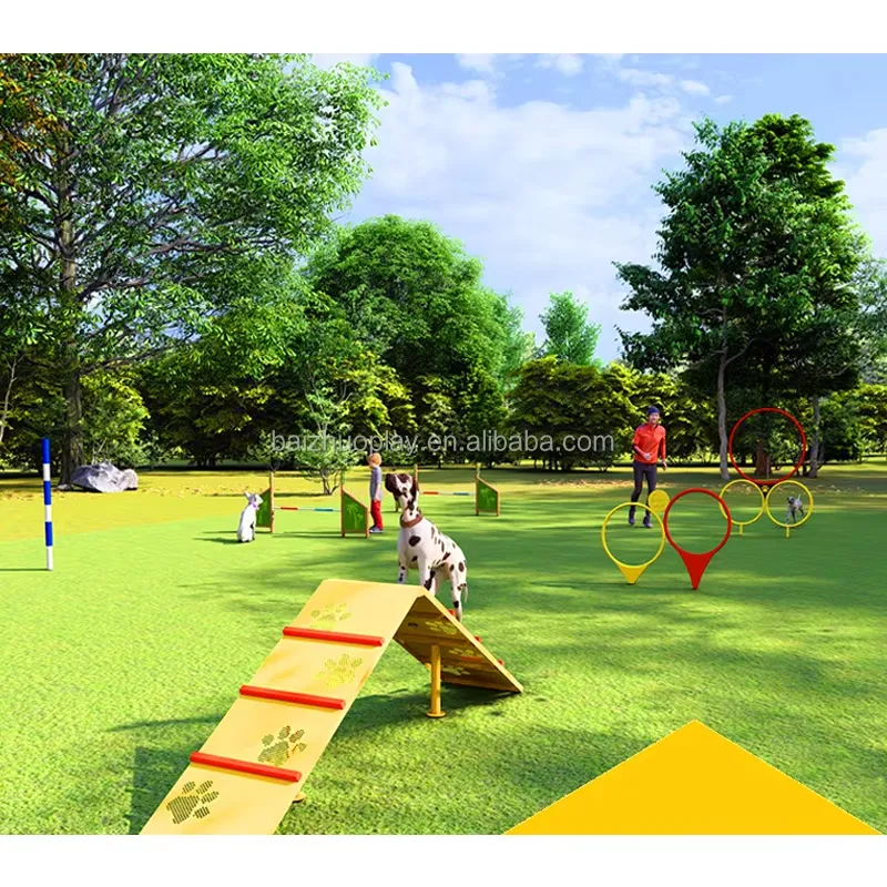 Sports Equipment And Facilities - Outdoor Maßgefertigte Hundepark-Spielplatzausrüstung Trainingsspielzeug Tunnel Sportbrett