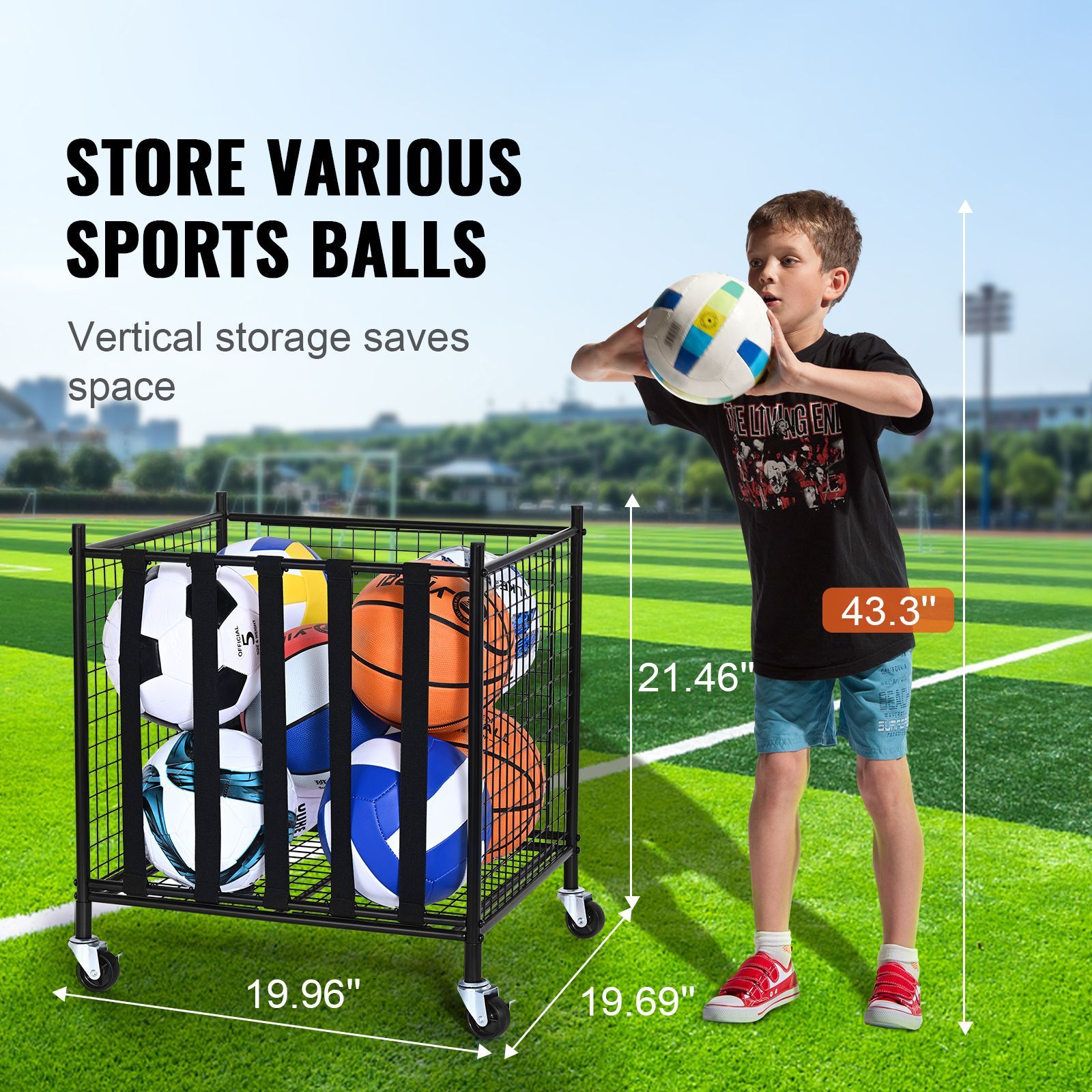 Rollbarer Sportball-Aufbewahru – Sports Equipment Garage Organizer Bewertung und Preis