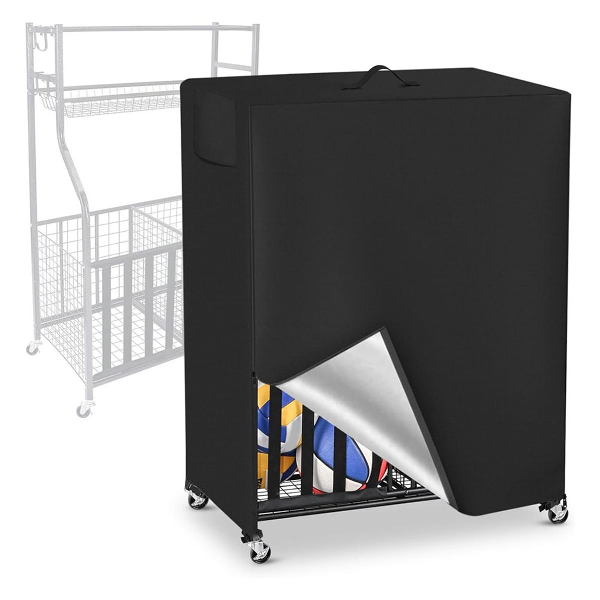 Basketball Rack Abdeckung Gara – Sports Equipment Garage Organizer Bewertung und Preis