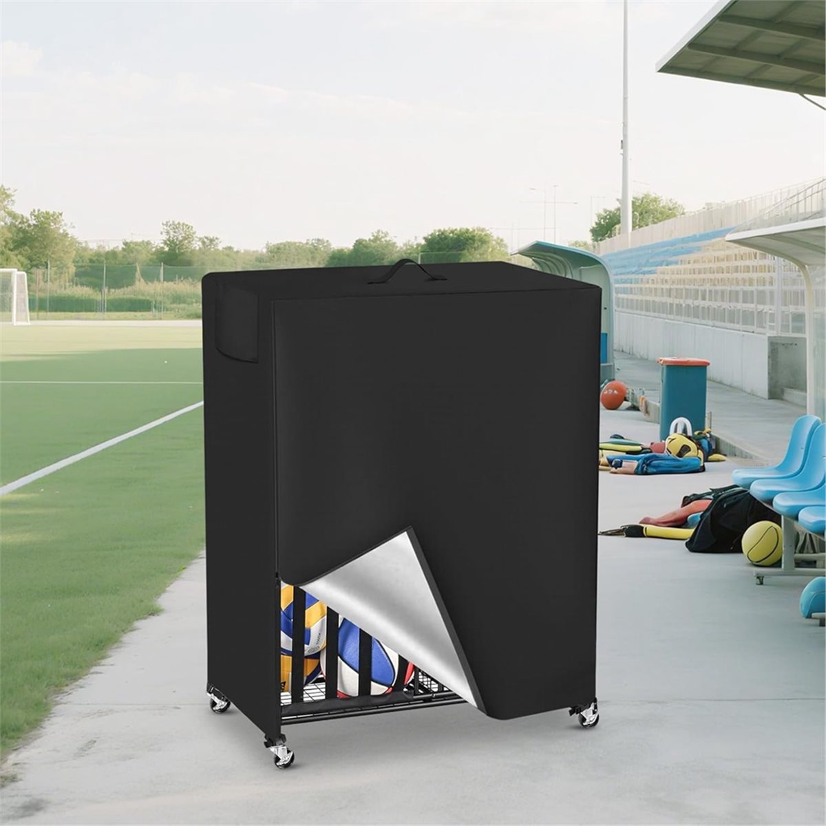 Basketball Rack Abdeckung Gara – Sports Equipment Garage Organizer Bewertung und Preis