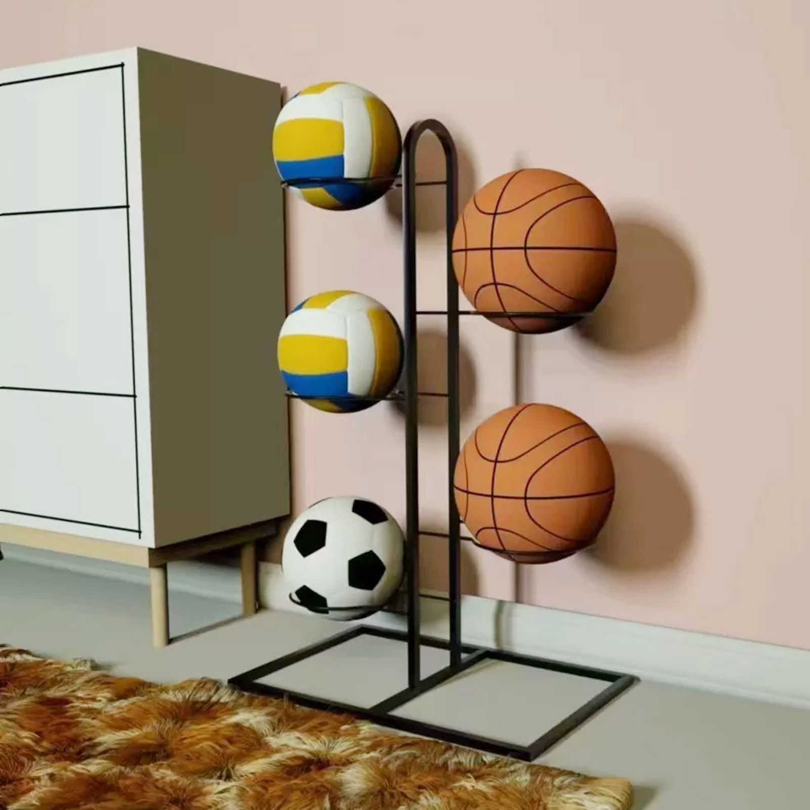 Faltbarer Basketballständer, m – Sports Equipment Garage Organizer Bewertung und Preis