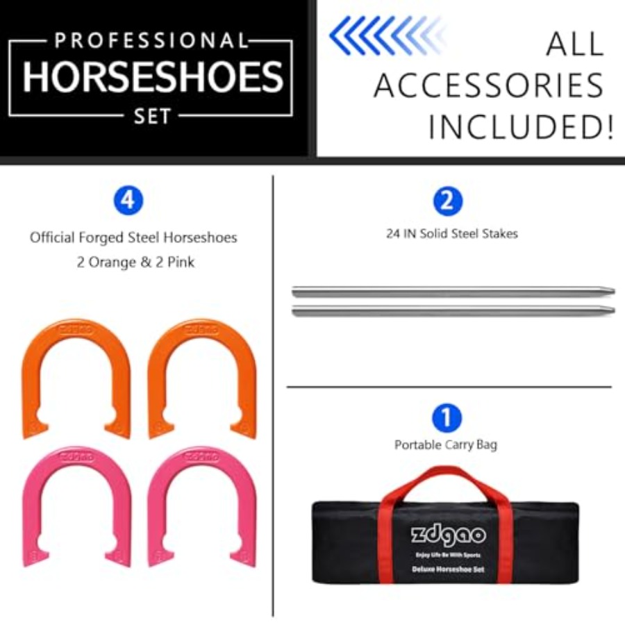 Outdoor-Spielset für Garten un – Horseshoe Game Set Bewertung und Preis