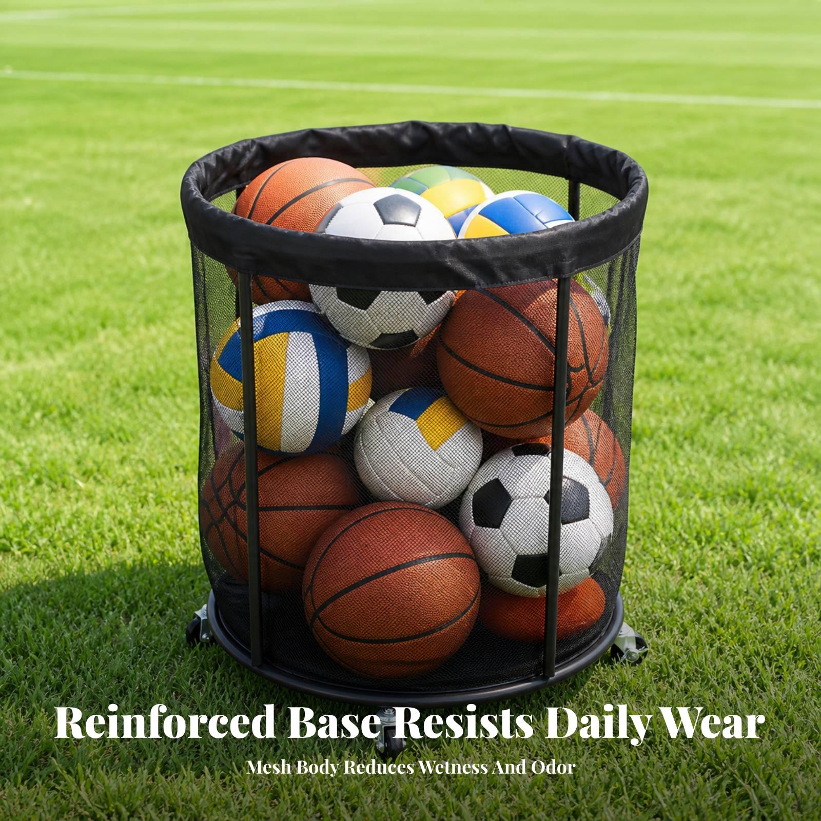 Rollender Netz-Ausrüstungskorb – Sports Equipment Trolley Bewertung und Preis
