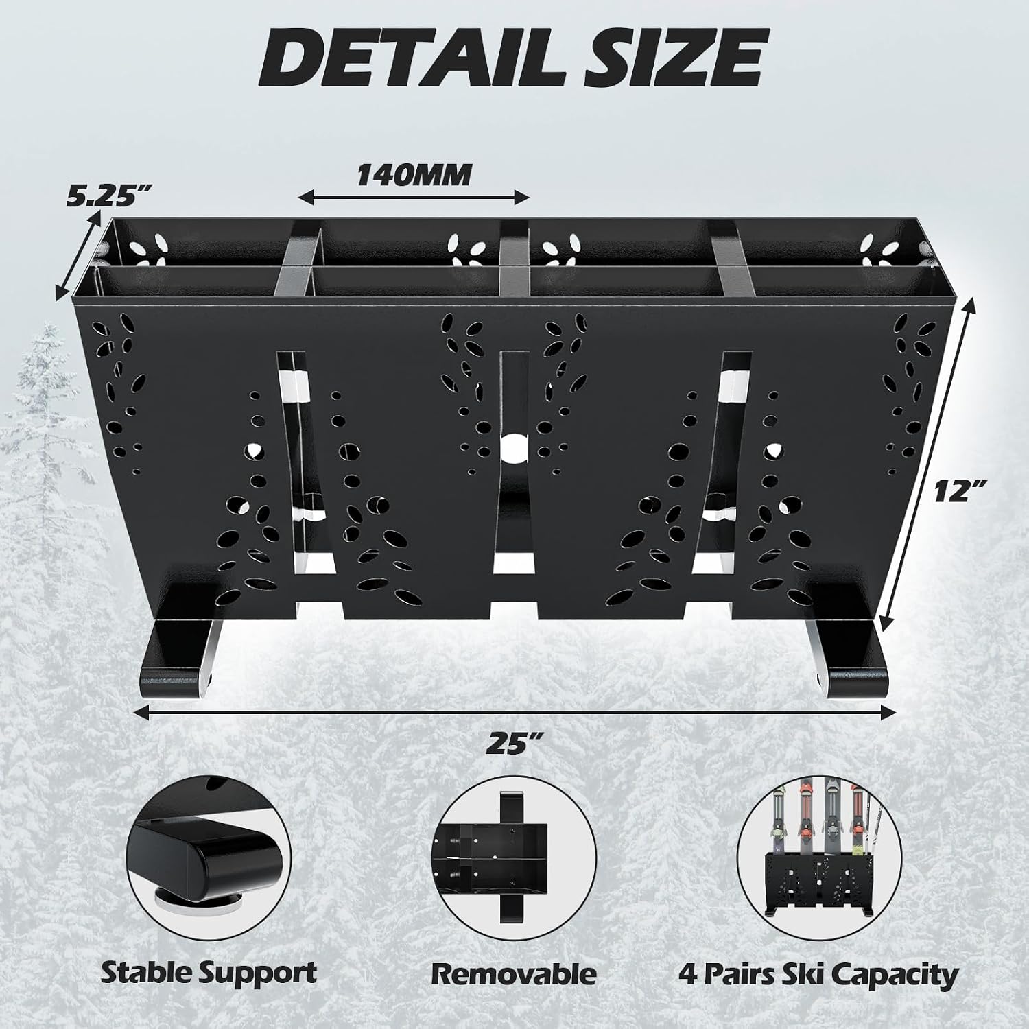 Robuster Metall-Ski-Aufbewahru – Sports Equipment Garage Organizer Bewertung und Preis