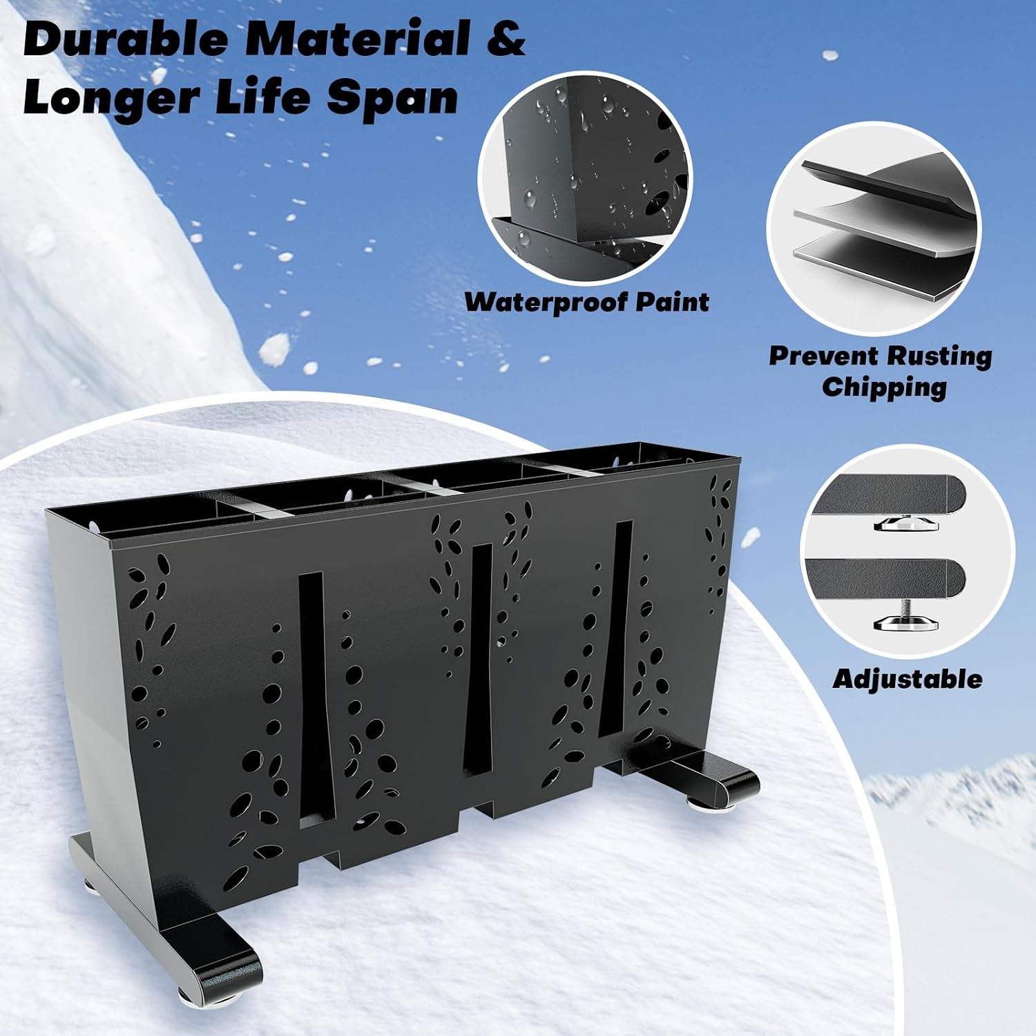 Robuster Metall-Ski-Aufbewahru – Sports Equipment Garage Organizer Bewertung und Preis